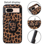 Til Google Pixel 8a Cover Støtteben Læder+TPU+PC Telefon Bagcover