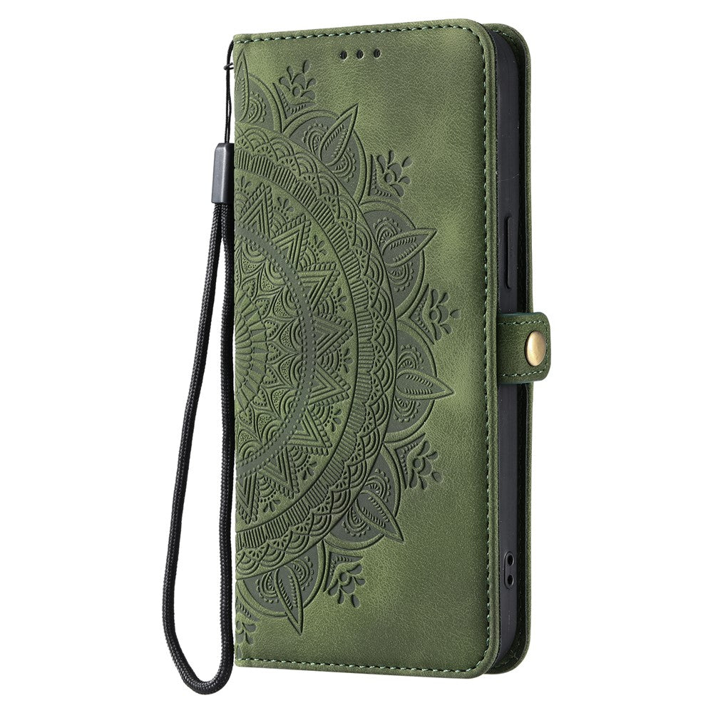 Style 016 For Xiaomi 15 Case Skin Feel Totem Imprinted Wallet Leather Phone Cover
