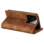 For Xiaomi 15 Case PU Leather Phone Cover with Zipper Wallet 9 Card Slots