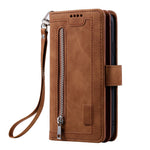 For Xiaomi 15 Pro Case PU Leather Phone Cover with Zipper Wallet 9 Card Slots
