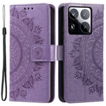 For Xiaomi 15 Pro Case Imprinted Totem PU Leather Wallet Stand Phone Cover