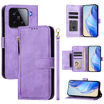 For Xiaomi 15 Case Zipper Pocket Multiple Card Slots Leather Phone Cover