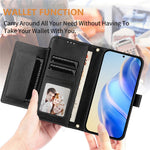 For Xiaomi Redmi Note 14 5G Case Zipper Pocket Multiple Card Slots Leather Phone Cover