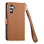 For Samsung Galaxy A36 5G Case RFID Blocking Zipper Pocket Leather Wallet Phone Cover