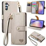 For Samsung Galaxy A36 5G Case RFID Blocking Zipper Pocket Leather Wallet Phone Cover