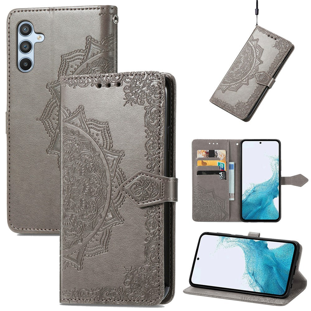 For Samsung Galaxy A36 5G Wallet Case Mandala Flower Leather Phone Cover Stand View