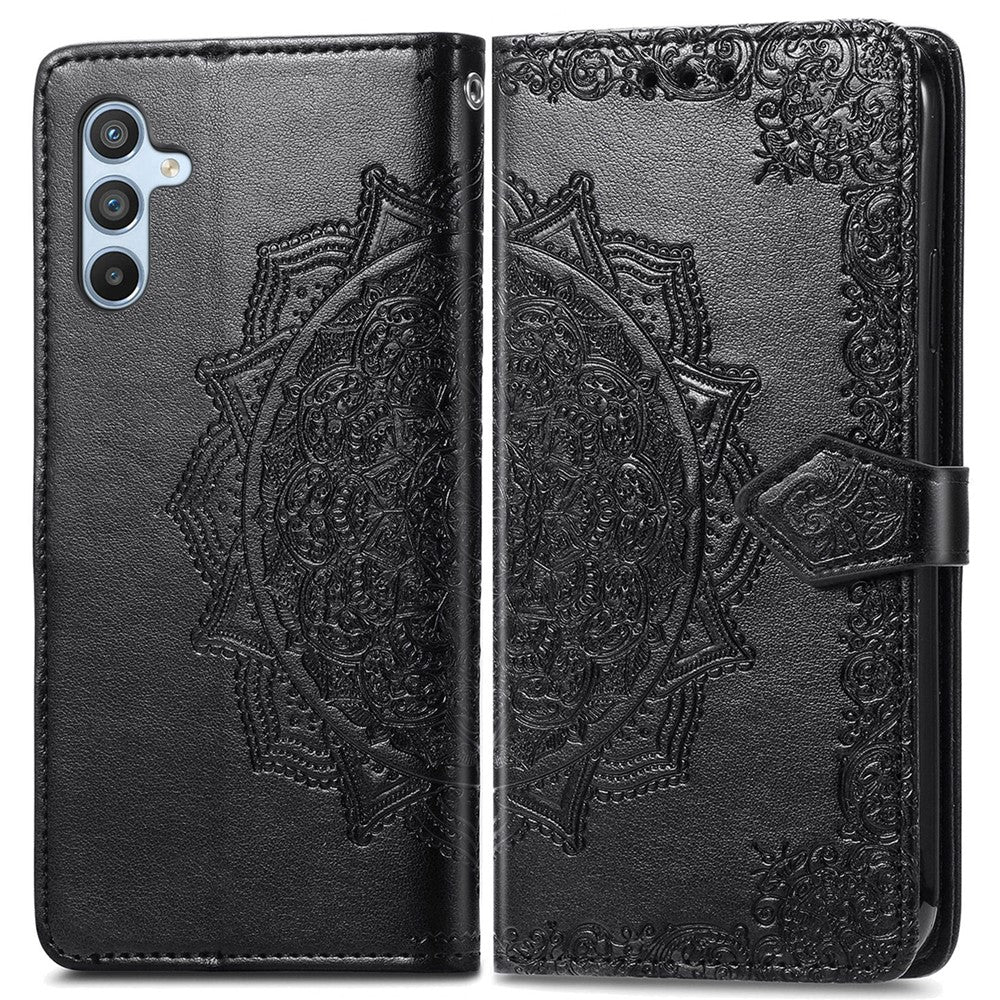 For Samsung Galaxy A36 5G Wallet Case Mandala Flower Leather Phone Cover Stand View