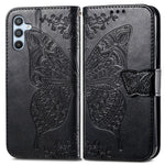 Samsung Galaxy A36 5G-skal i PU-läder med plånbok, mobilfodral med fjärilsmönster