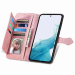 For Samsung Galaxy A36 5G Zipper Wallet Case with Strap Flower Imprint PU Leather Phone Cover