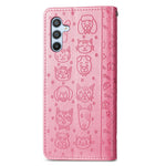 For Samsung Galaxy A56 5G Case Leather Wallet Flip Phone Cover Cute Cat Dog Pattern