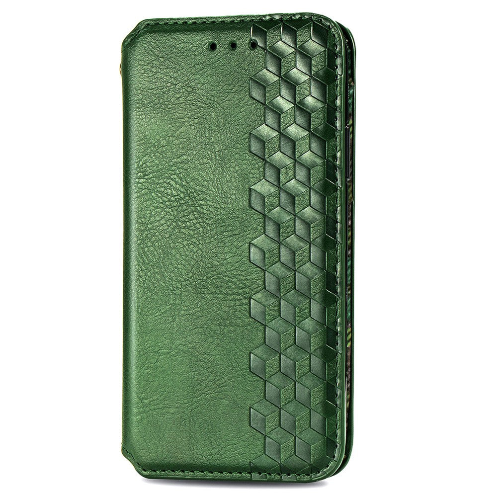 Til Samsung Galaxy A36 5G PU Lædercover Diamant Præg Pung Stativ Telefoncover