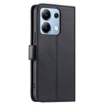 Xiaomi Redmi Note 13 4G mobilskal med axelrem, läderfodral, ringlås och plånboksfunktion, rombdesign