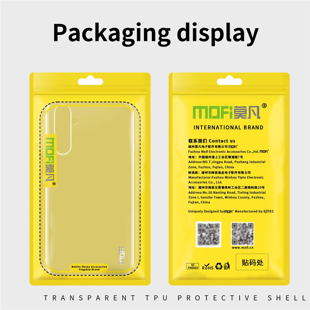 MOFI For Samsung Galaxy S25 Case Anti-Scratch Clear Soft TPU Phone Cover