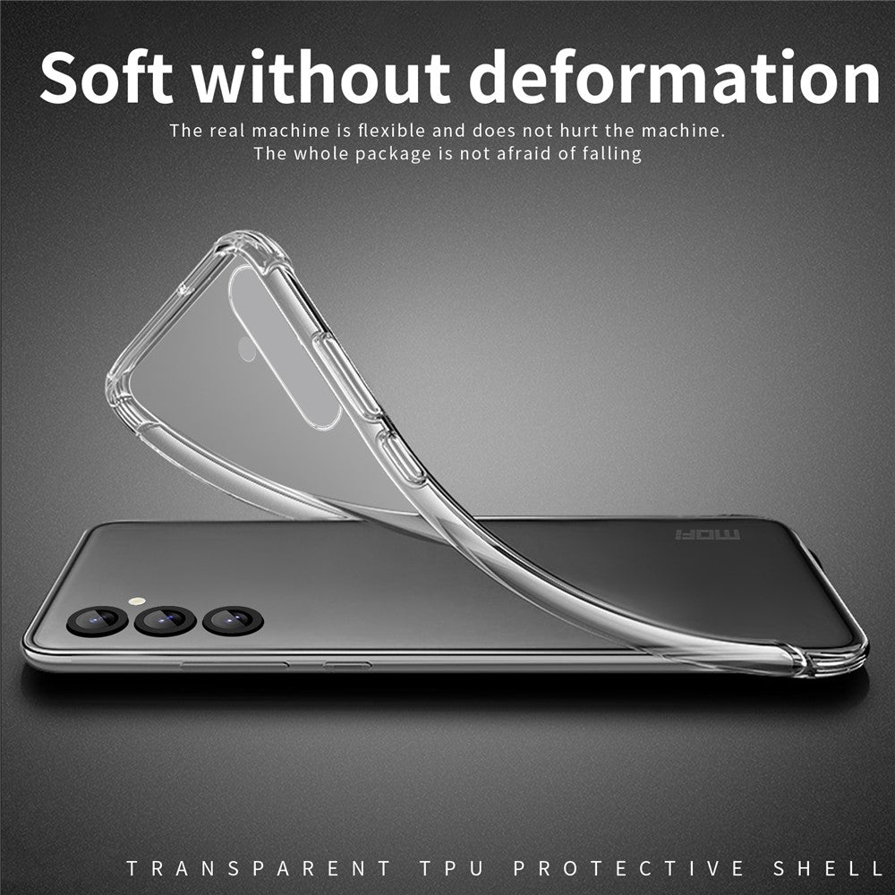 MOFI For Samsung Galaxy S25 Case Anti-Scratch Clear Soft TPU Phone Cover