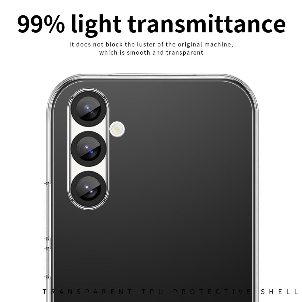 MOFI For Samsung Galaxy S25 Case Anti-Scratch Clear Soft TPU Phone Cover