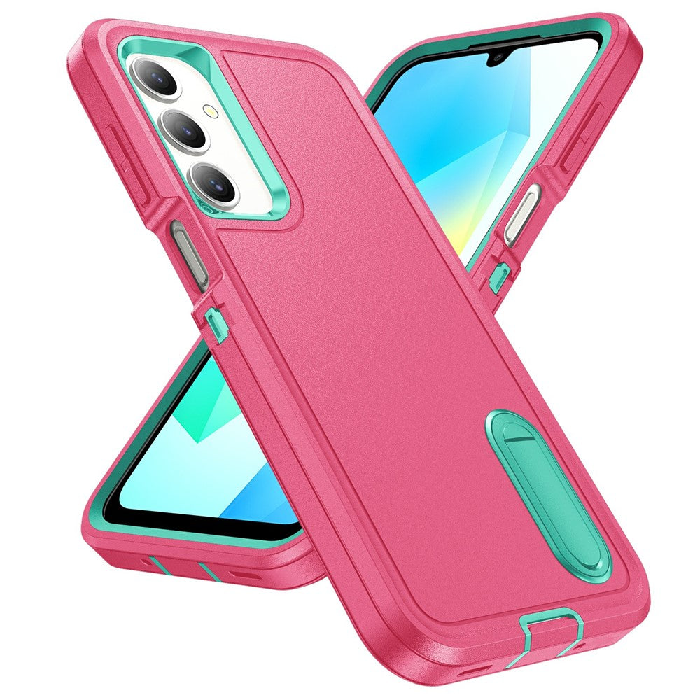 Til Samsung Galaxy A16 4G / 5G Cover Kickstand Telefoncover PC+Silikone+EVA 3-i-1 Design