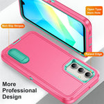 Til Samsung Galaxy A16 4G / 5G Cover Kickstand Telefoncover PC+Silikone+EVA 3-i-1 Design