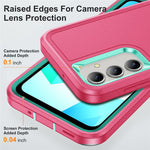 Til Samsung Galaxy A16 4G / 5G Cover Kickstand Telefoncover PC+Silikone+EVA 3-i-1 Design
