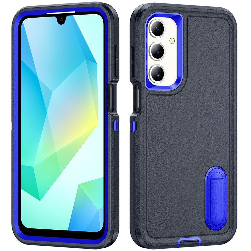 Til Samsung Galaxy A16 4G / 5G Cover Kickstand Telefoncover PC+Silikone+EVA 3-i-1 Design