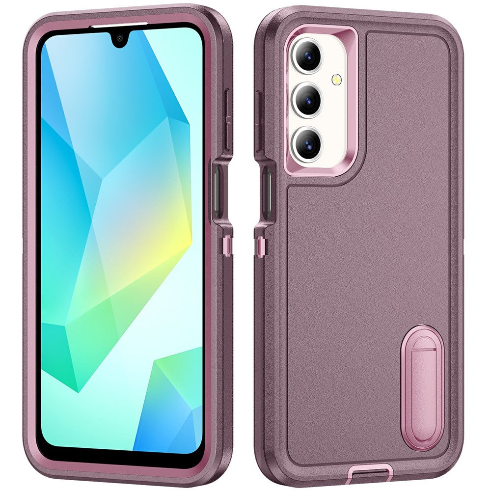 Til Samsung Galaxy A16 4G / 5G Cover Kickstand Telefoncover PC+Silikone+EVA 3-i-1 Design