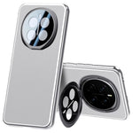 For Honor Magic7 5G Case with Lens Guard Kickstand Anti Drop TPU+PU Phone Back Cover