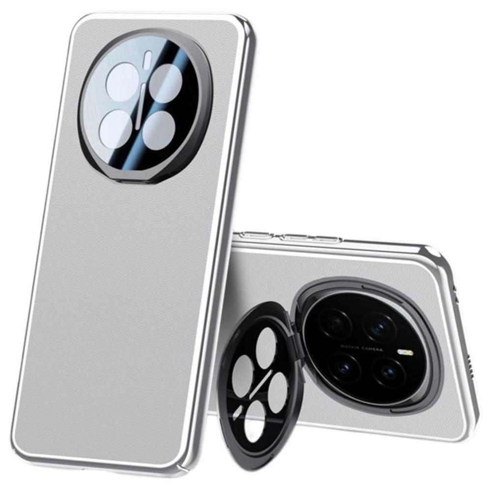 For Honor Magic7 5G Case with Lens Guard Kickstand Anti Drop TPU+PU Phone Back Cover
