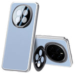 For Honor Magic7 5G Case with Lens Guard Kickstand Anti Drop TPU+PU Phone Back Cover