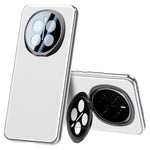 For Honor Magic7 5G Case with Lens Guard Kickstand Anti Drop TPU+PU Phone Back Cover