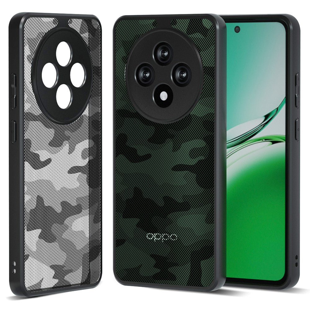 IBMRS För Oppo Reno12 F 5G / Reno12 F 4G / F27 5G Skal TPU + PC Kraftigt Stötsäkert mobilskydd Kameraskydd
