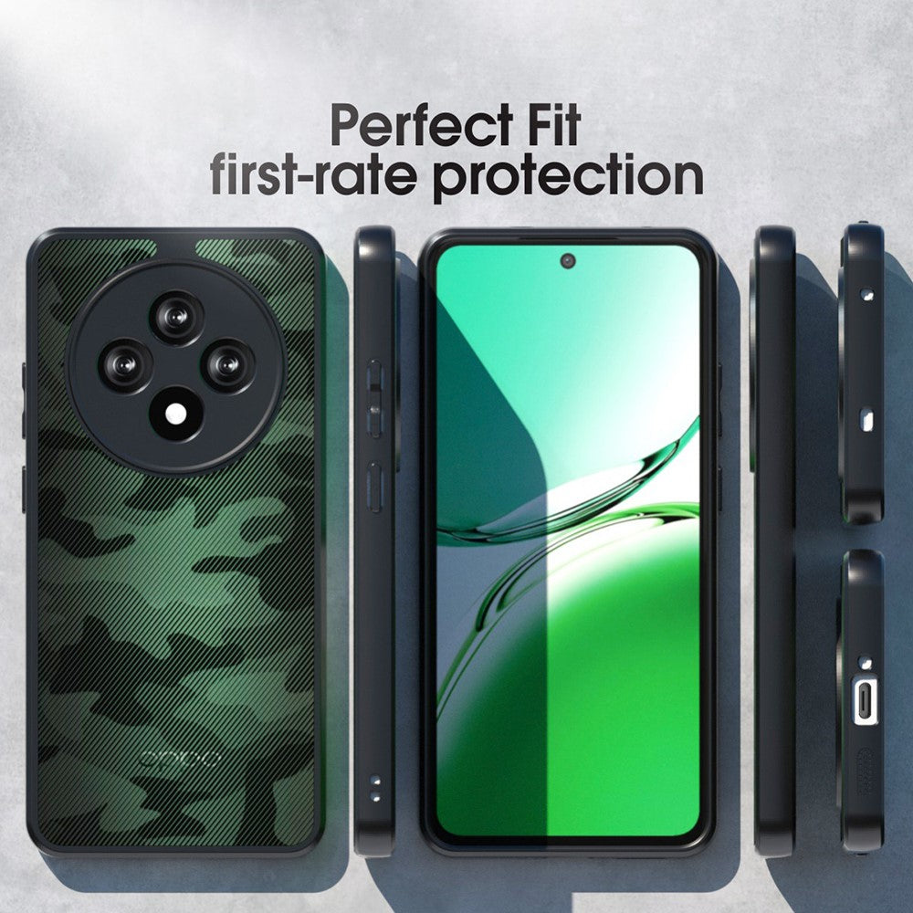 IBMRS För Oppo Reno12 F 5G / Reno12 F 4G / F27 5G Skal TPU + PC Kraftigt Stötsäkert mobilskydd Kameraskydd