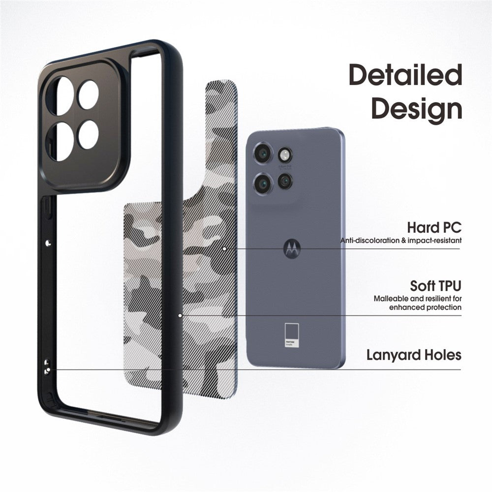 IBMRS stötsäkert fodral för Motorola Edge 60 Neo 5G / 50 Neo 5G / S50 5G / ThinkPhone 25 5G TPU + PC robust mobilskydd kameraskydd