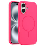 For iPhone 16 Plus Cover Kompatibel med MagSafe Flydende Silikone Anti-drop Telefoncover