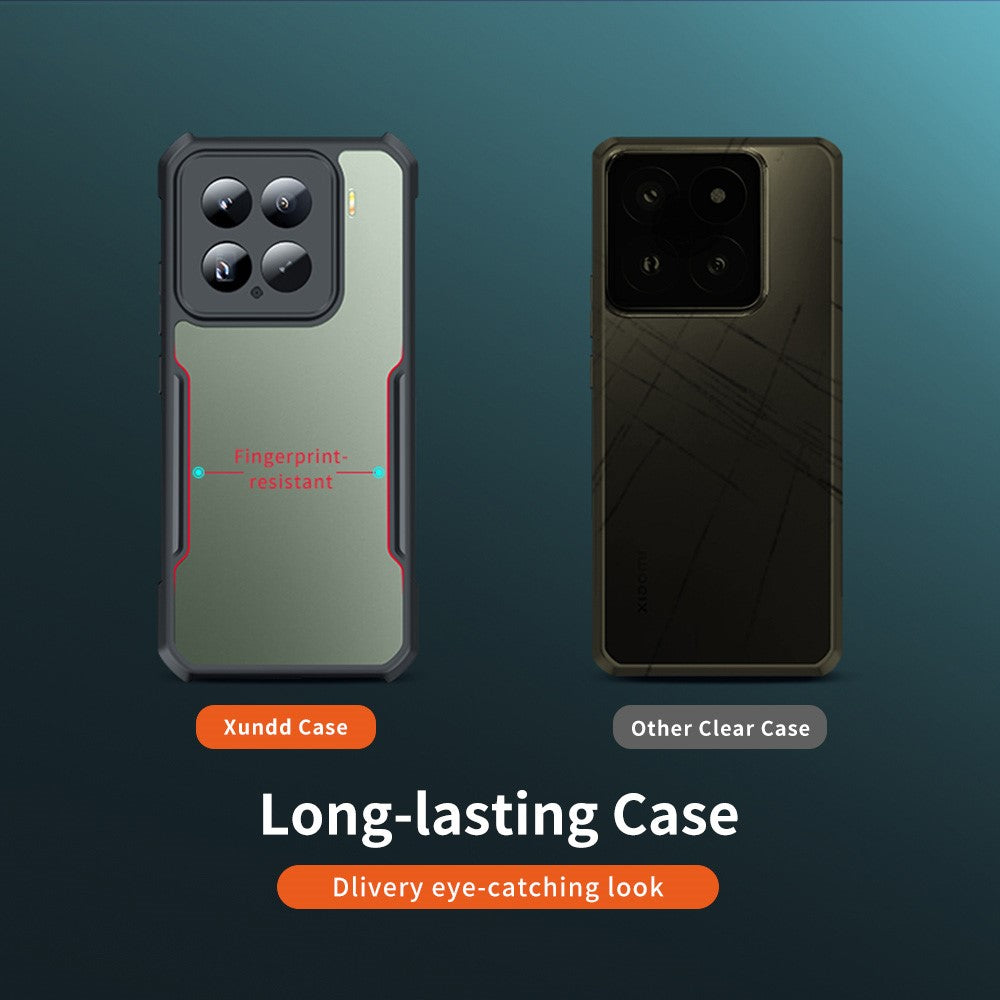 XUNDD For Xiaomi 15 Case Dropproof TPU + Acrylic Clear Back Phone Cover