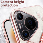 KADEM För Huawei Pura 70 Pro / Pura 70 Pro+ Skal Dragonfly Stativ TPU Blommor Glitter mobilskal