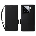 For Xiaomi 15 Case with Wrist Strap Litchi Texture PU Leather Wallet Phone Cover