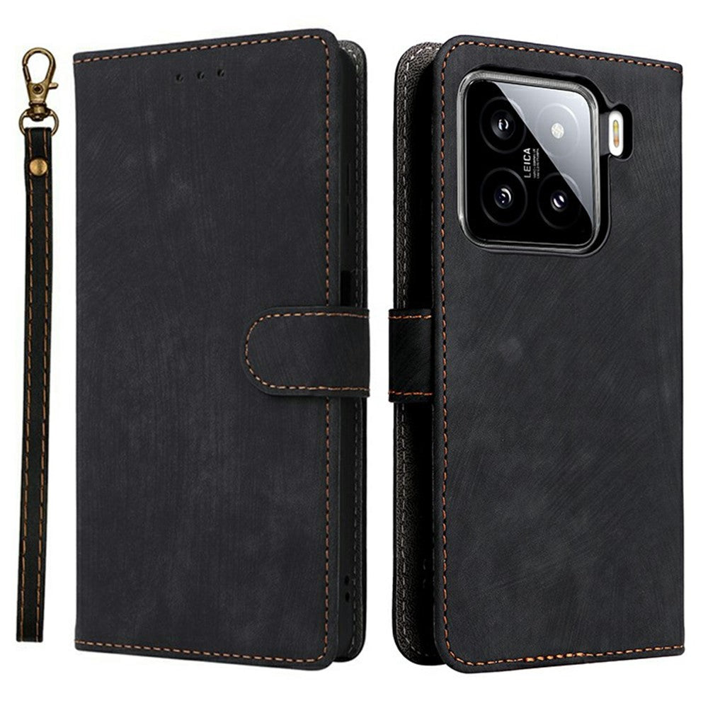 For Xiaomi 15 Wallet Phone Case RFID Blocking PU Leather Flip Cover Stand View