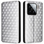 For Xiaomi 15 Wallet Case Rhombus Imprinted Leather Phone Cover