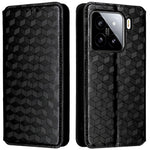 For Xiaomi 15 Wallet Case Rhombus Imprinted Leather Phone Cover