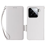 For Xiaomi 15 Pro Case with Wrist Strap Litchi Texture PU Leather Wallet Phone Cover