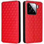 For Xiaomi 15 Pro Wallet Case Rhombus Imprinted Leather Phone Cover