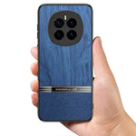 For Honor Magic7 5G Case Wood Texture Leather Coated TPU Phone Protective Cover