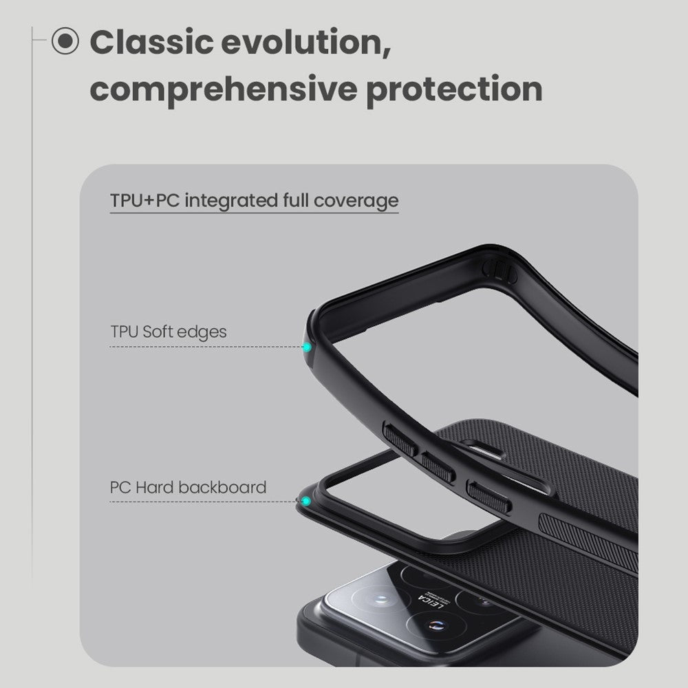 NILLKIN Frosted Shield Pro för Xiaomi 15 – Matt PC+TPU – Mobilskal