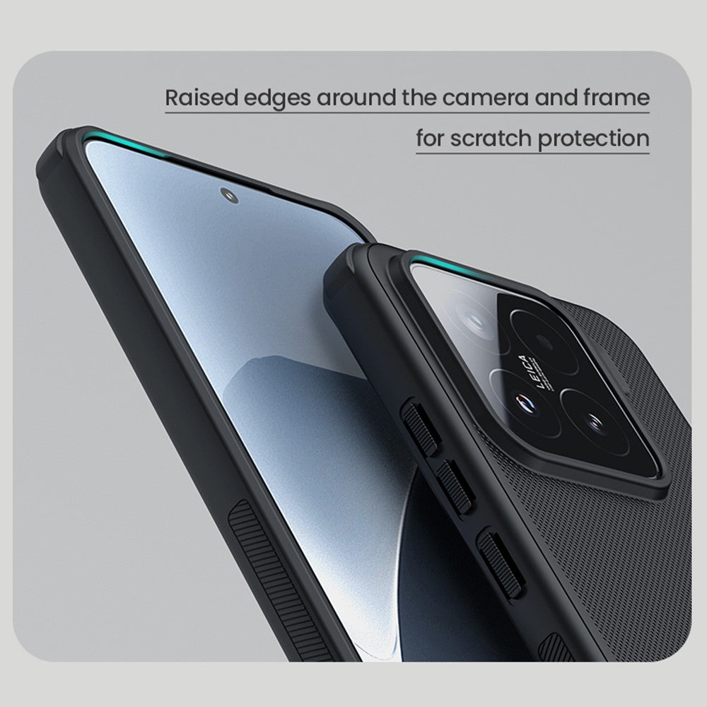 NILLKIN Frosted Shield Pro för Xiaomi 15 Magnetiskt Skal PC+TPU mobilskydd