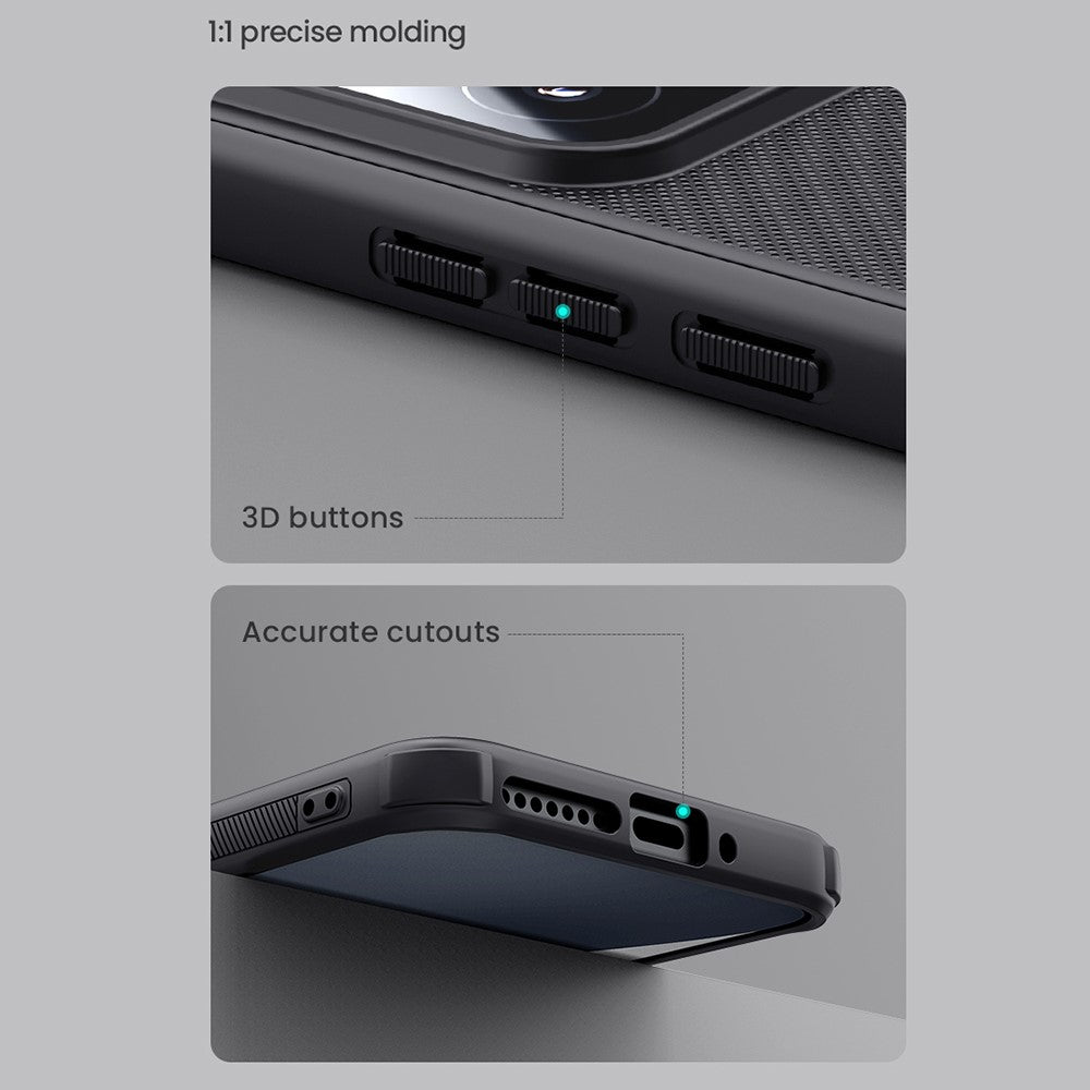 NILLKIN Frosted Shield Pro för Xiaomi 15 Magnetiskt Skal PC+TPU mobilskydd