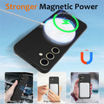 For Samsung Galaxy S24 FE Magnetic Case Anti-Drop Liquid Silicone Phone Cover