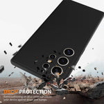 For Samsung Galaxy S24 Ultra Magnetic Case Anti-Drop Liquid Silicone Phone Cover