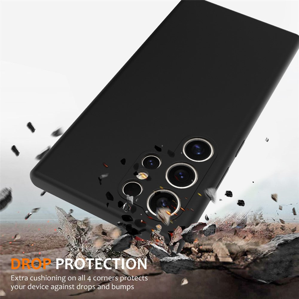For Samsung Galaxy S24 Ultra Magnetic Case Anti-Drop Liquid Silicone Phone Cover