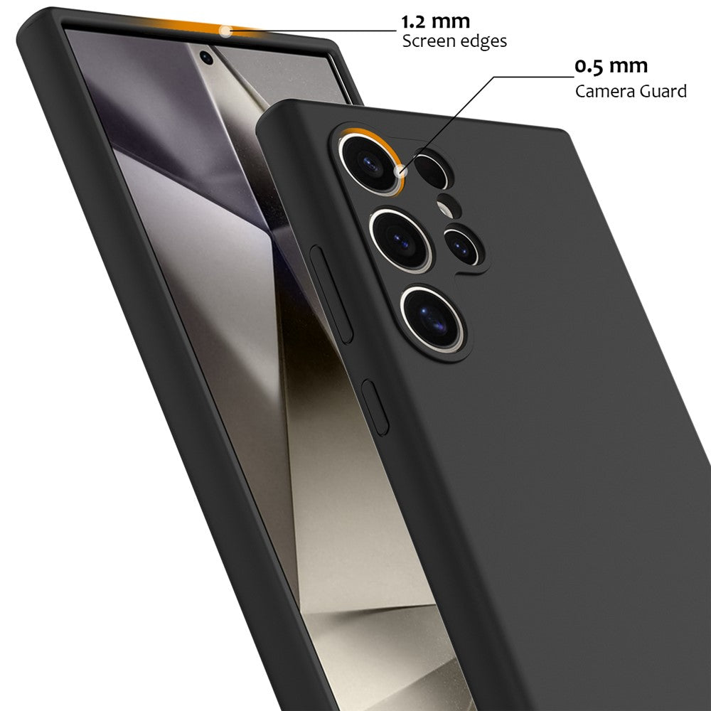 For Samsung Galaxy S24 Ultra Magnetic Case Anti-Drop Liquid Silicone Phone Cover
