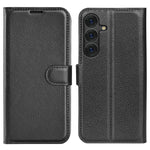 Til Samsung Galaxy S25+ Cover Litchi Tekstur Stødsikkert Læderpung Telefoncover