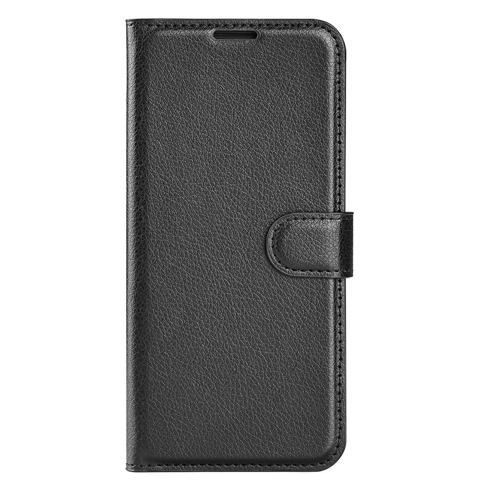 Til Samsung Galaxy S25+ Cover Litchi Tekstur Stødsikkert Læderpung Telefoncover